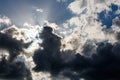 Cumulonimbus storm clouds over South Florida Royalty Free Stock Photo