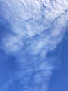 Cumulonimbus stratus clouds vivible at blue sky Royalty Free Stock Photo