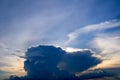 Cumulonimbus at sunset