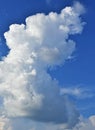 Cumulous Storm Clouds over Oklahoma City Royalty Free Stock Photo