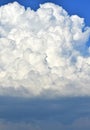 Cumulous Storm Clouds over Oklahoma City Royalty Free Stock Photo