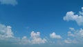 Cumulus cloud cloudscape. Slow rolling clouds. Filming of cumulonimbus cloud movement. Timelapse. Royalty Free Stock Photo