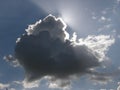 A Cumulus Cloud Blots out the Sun Royalty Free Stock Photo