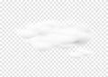 Cumulus cloud vectors isolated on transparency background ep66