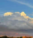 Cumulus Clouds billow over the Mountains of Southern New Mexico