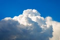 Cumulus clouds on a blue sky