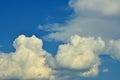 Cumulus Clouds nd Blue Sky, Montana. Royalty Free Stock Photo