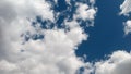 Cumulus clouds. Photo without retouching. Life goes on! Royalty Free Stock Photo