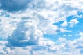 Cumulus clouds in sky