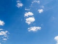 Cumulus humilis clouds background blue sky Royalty Free Stock Photo