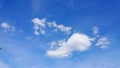 Cumulus humilis clouds Royalty Free Stock Photo