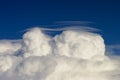 Cumulus pileus Royalty Free Stock Photo