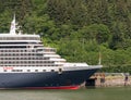 Cunard Queen Elizabeth cruise ship in Juneau Alaska