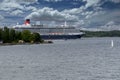 Cunard Queen Victoria navigate the Stockholm Archipelago on the Ba