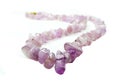 Cuncite semiprecious beads necklace Royalty Free Stock Photo
