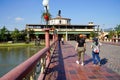 Jaime Duque park near Bogota with a copy of the Taj mahal, ancyent seven wonders and lakes