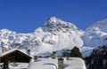 Cuneaz (Aosta Valley Italy) winter Royalty Free Stock Photo