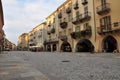 Cuneo, Piemonte, Italy. Evening stroll on via Roma Royalty Free Stock Photo