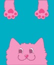 Cunning pink cat