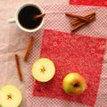 Coffee and apples Royalty Free Stock Photo