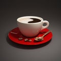 Cup of black coffee Royalty Free Stock Photo