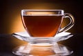 Cup of black tea isolated on dark background Royalty Free Stock Photo