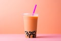 Cup of bubble tea Royalty Free Stock Photo