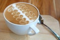 A cup of Caffe Latte Art