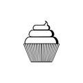 cup cake icon. Element of bakery icon. Premium quality graphic design. Signs and symbols collection icon for websites, web design,