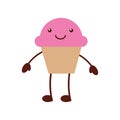 Cup cake sweet kawaii character