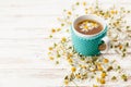 Cup of chamomile tea Royalty Free Stock Photo