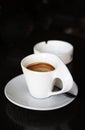 The cup of coffee in art deco style Royalty Free Stock Photo