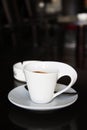 The cup of coffee in art deco style Royalty Free Stock Photo