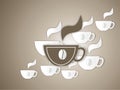 Cup of coffe illustration Royalty Free Stock Photo