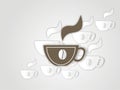 Cup of coffe illustration Royalty Free Stock Photo