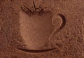 Cup of coffee background