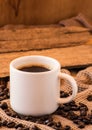 Cup of coffee with beans still life Royalty Free Stock Photo