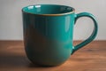 Cup of coffee. Beautiful and stylish coffee cup on a solid colored background. ai generative