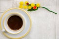 A coffee om springtime Royalty Free Stock Photo