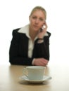 Cup of Coffee and businesswoman