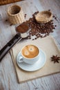 Cup of coffee with chocolates Royalty Free Stock Photo