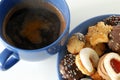 Cup of coffee and cookies Royalty Free Stock Photo
