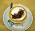 Cup of coffee with foam Royalty Free Stock Photo