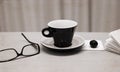 cup of coffee, glasses, cherry