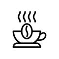 Cup of coffee icon. Cup flat icon. Thin line signs for design logo, visit card, etc. Single high-quality outline symbol for web