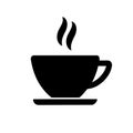 Cup of coffee. Coffee cup icon vector. Coffee icon illustration. Royalty Free Stock Photo
