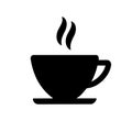 Cup of coffee. Coffee cup icon vector. Coffee icon illustration. Royalty Free Stock Photo