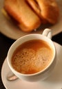Cup of coffee,Italian Cappuccino, Delicious Coffee Drink Royalty Free Stock Photo