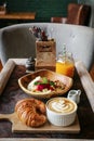 A cup of coffee with latte art on top Royalty Free Stock Photo