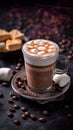 Cup of coffee with marshmallow Royalty Free Stock Photo